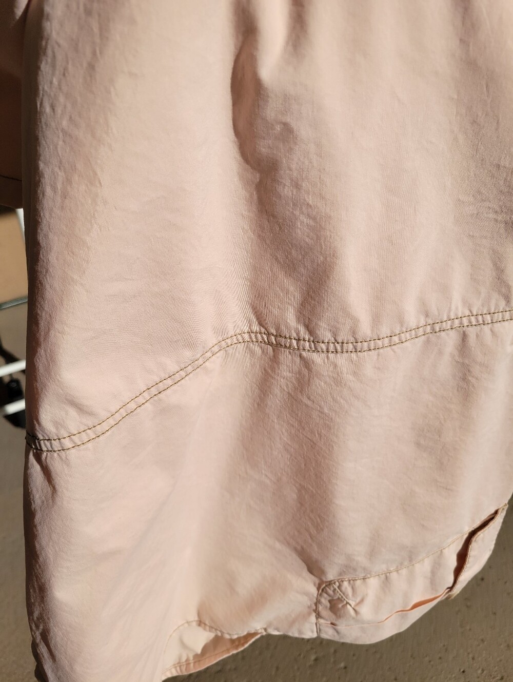 Vintage Y2k Tommy Hilfiger Blush Pink Cargo Low Rise Tie Front Maxi Skirt Size 7 - Picture 11 of 12